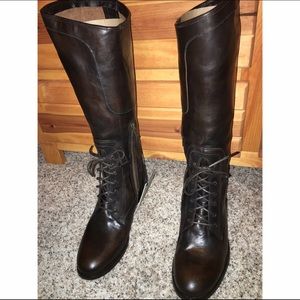 Frye lace up riding boots